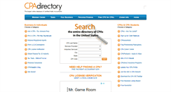 Desktop Screenshot of cpa-directory.com