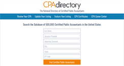 Desktop Screenshot of cpa-directory.org