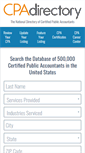 Mobile Screenshot of cpa-directory.org